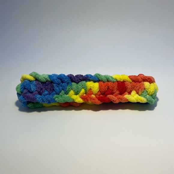 Handmade Kid’s Super Soft & Cozy Winter Headband/Ear Wrap - Rainbow - Picture 3 of 9